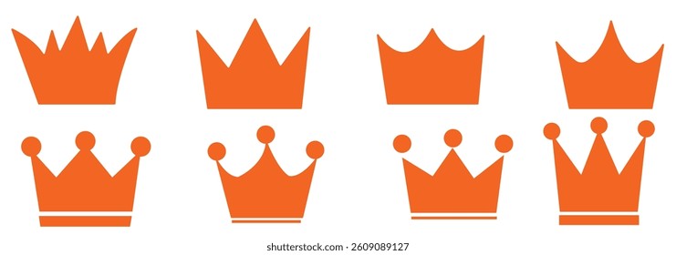 Crown icon vector for web and mobile app. crown sign and symbol