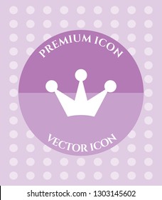 Crown Icon for Web. Application, Software & Graphic Design.