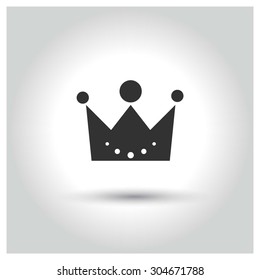 Crown icon. web buttons. vector illustration. Flat design style