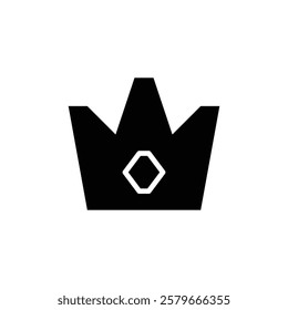 Crown icon web design in vector