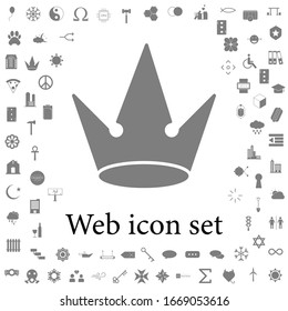 icono de la corona. iconos web conjunto universal para web y móvil