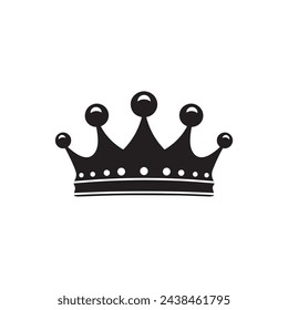 Crown icon.Flat color design.Vector illustration isolated on white background.
