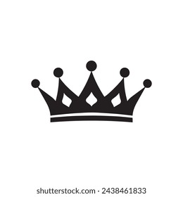 Crown icon.Flat color design.Vector illustration isolated on white background.