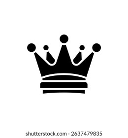 crown icons isolated on White Background. Flat style design
