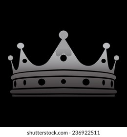 Crown icons  on a black background