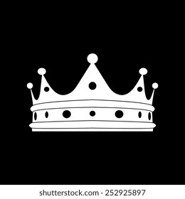 Crown icons on a black background