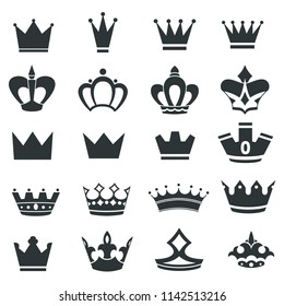 Crown Icons Set