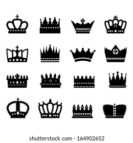 Crown Icons Set