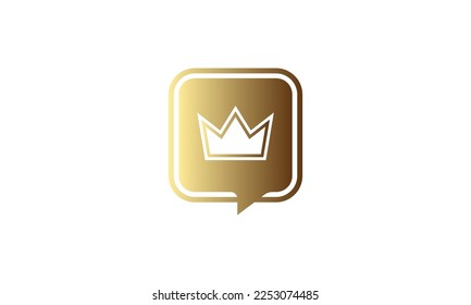 Crown icons set. King, queen, award, vip symbol. Vector illustration