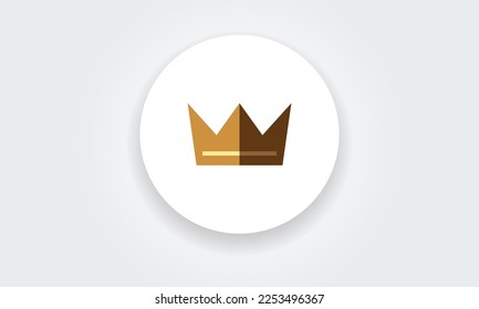 Fijación de iconos de la corona. Rey, reina, premio, símbolo vip. Ilustración del vector