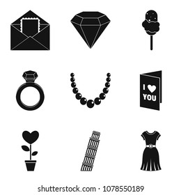 Crown icons set. Simple set of 9 crown vector icons for web isolated on white background