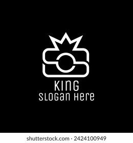 
Fijación de iconos de la corona. Colección vectorial de símbolos creativos del rey y coronas reina o elementos del logotipo en estilo de línea delgada