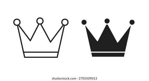 Crown icons for use web design,logo.Symbol illustration.