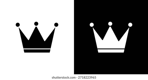 Crown icons. Vector Template Illustration Symbol Pixels Perfect