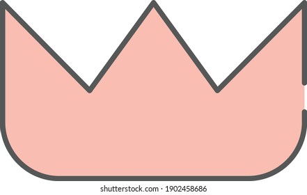 Crown Icons. Website vector line. 