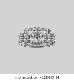 crown icon,symbol and vector,Can be used for web, print and mobile