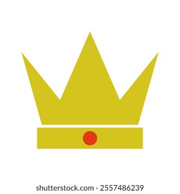 Crown illustrated on white background