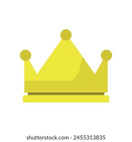 Crown illustrated in vector on white background