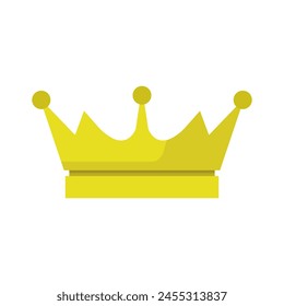 Crown illustrated in vector on white background