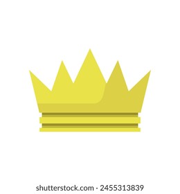 Crown illustrated in vector on white background