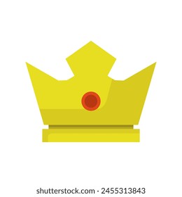 Crown illustrated in vector on white background