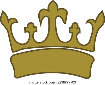a crown illustration. can be used a a icon