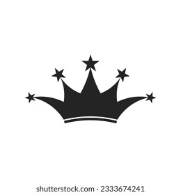 Crown illustration icon isolated on Vector and White Background.king and queen crown vector elements