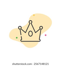 Crown illustration logo icon vector design