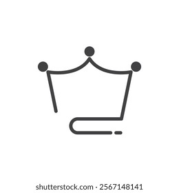 Crown illustration logo icon vector design
