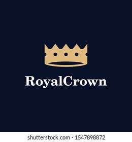 crown illustration for logo template design.