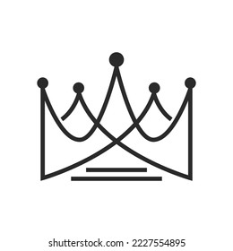 Vorlage für das Logo der Krone, Vektordesign