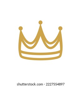 Crown illustration logo template vector design