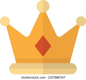 crown illustration in minimal style isolated on background