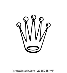 crown illustration vector with concept