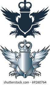 Crown and iron wings