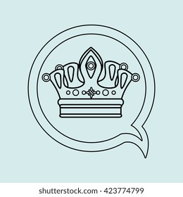 crown isolated design 