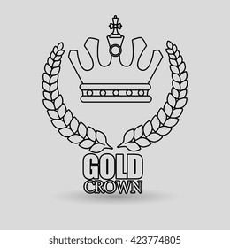 crown isolated design 