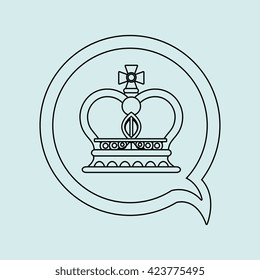 crown isolated design 