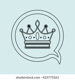 crown isolated design 
