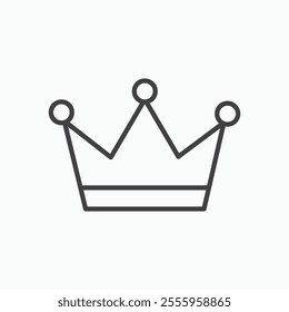 Crown isolated icon. vector illustration.