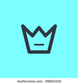 a crown isolated minimal single linear icon for websites and mobile minimalistic flat design.