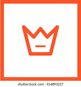 a crown isolated minimal single linear icon for websites and mobile minimalistic flat design.