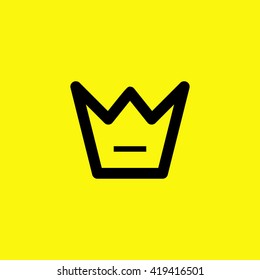 a crown isolated minimal single linear icon for websites and mobile minimalistic flat design.