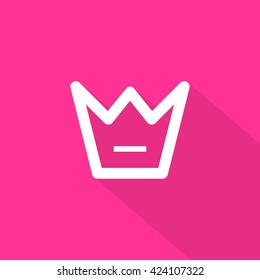 a crown isolated minimal single linear icon for websites and mobile minimalistic flat design.
