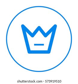 a crown isolated minimal single linear icon for websites and mobile minimalistic flat design.