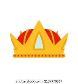 Corona aislada en un fondo blanco
