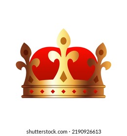 Crown Isolated On White Background Stock Vector (Royalty Free ...