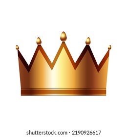 Crown isolated on white background