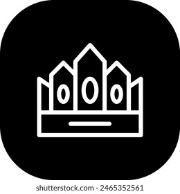 Crown jewelry icon with black filled line outline style. luxury, kingdom, king, jewelry, crown, queen, royal. Vector Illustration