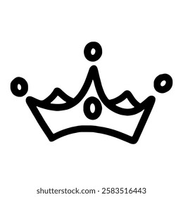 crown jewelry icon illustration for accessories'